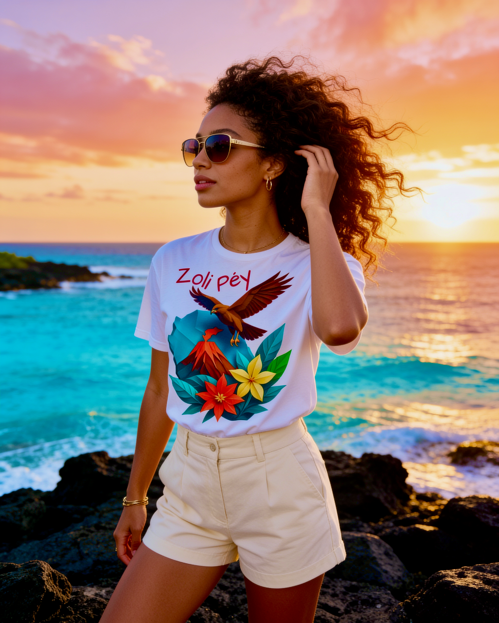 GRAN GUÈL - 100%  La Réunion - T-Shirt unisexe - "ZOLI PÉY (2)"